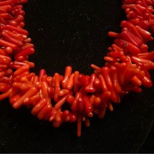 Elegant Red Coral Necklace